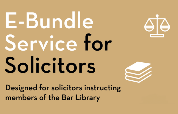 A reminder that solicitors instructing our members can avail of Practice Direction compliant easy to navigate e-bundles.

The e-bundles for court are provided through the Bar of Northern Ireland’s Library and Information Service.  Find out more and register