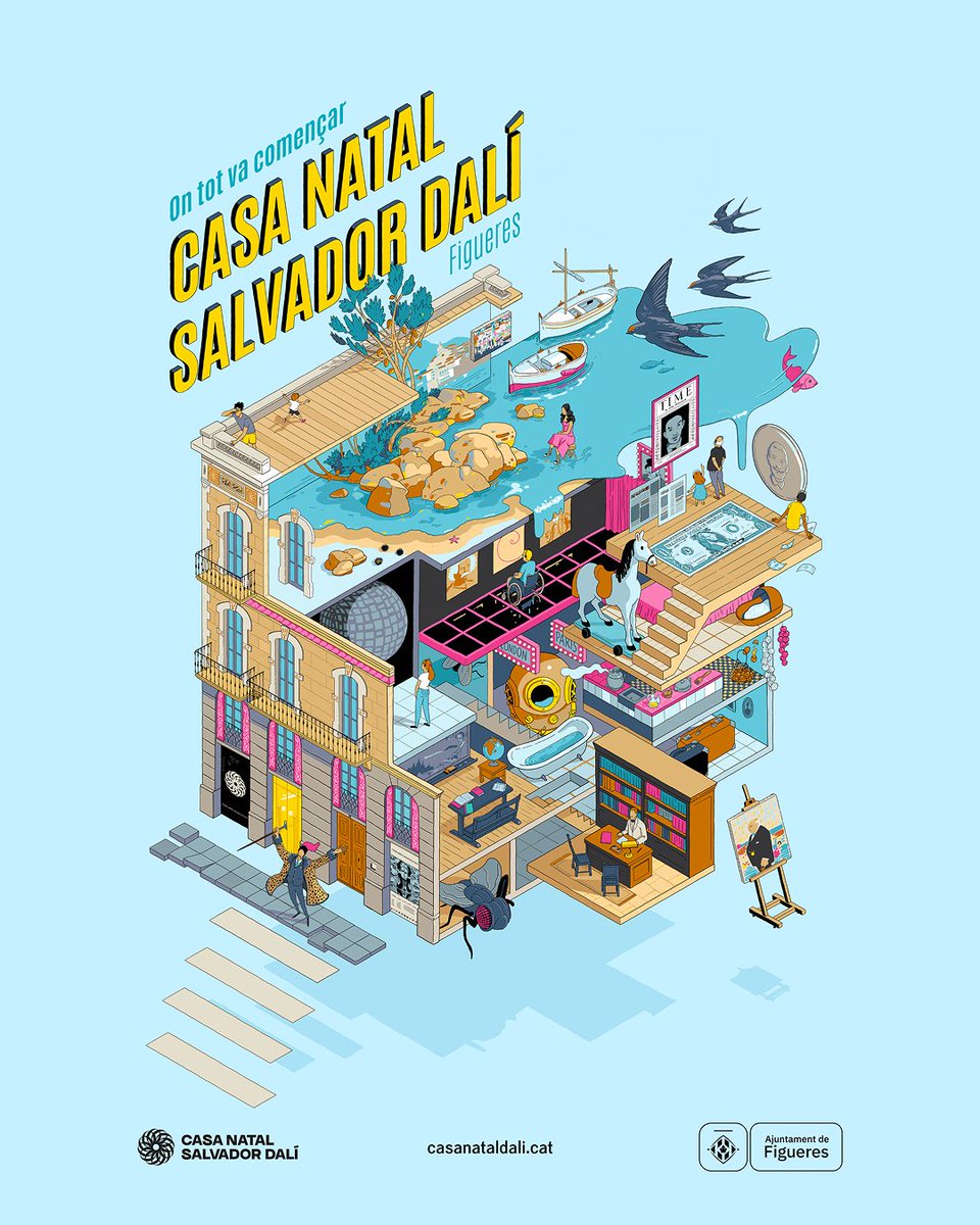 Una casa que ho explica tot. La Casa Natal Salvador Dalí et convida a endinsar-te i descobrir els orígens d'un geni, pis a pis. Explora els espais on va créixer, les veus que el van influir i detalls que encara avui respiren infància univers dalinià. bit.ly/4lQQGwb