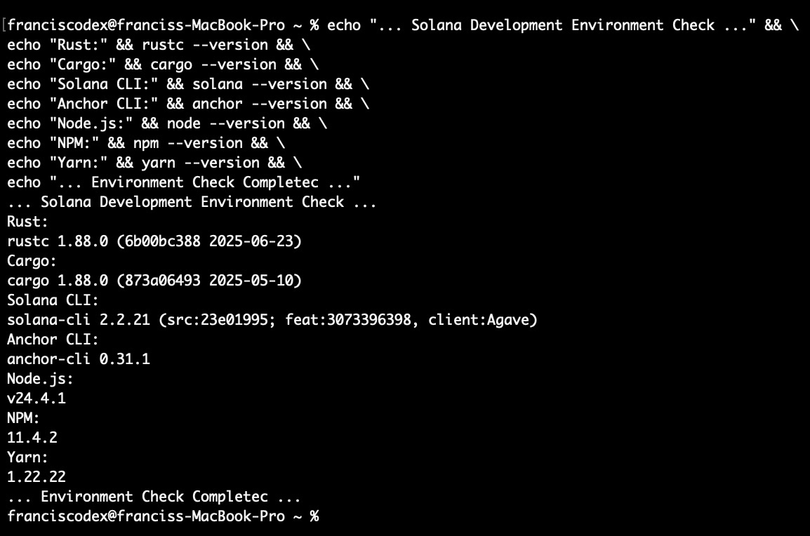 pov: I got a new macbook, what should I install first?

me: I knew exactly what I wanted to install before I got the macbook 🤓

solana/svm development would be so sweet not, let's go core ✌️