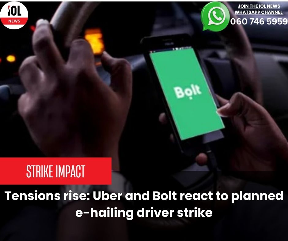 IOL's tweet photo. Tensions rise: Uber and Bolt react to planned e-hailing driver strike
#DriverStrike #EHailingSA #GigEconomy
https://t.co/gMaqFInfic https://t.co/jRyXxvyJrl