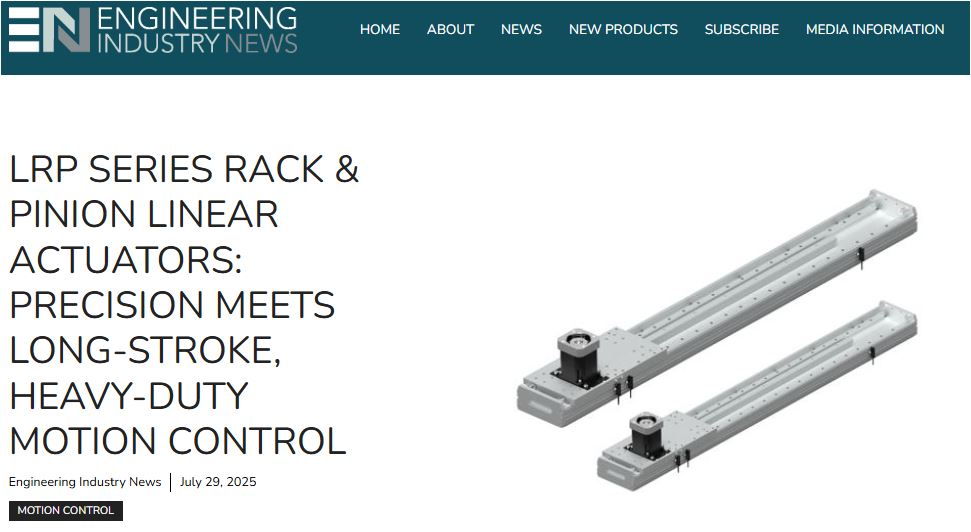 Engineering Industry News (@engineeringindn) on Twitter photo Motion Control Products Ltd(<a href="/mcp_ltd/">Motion Control Products Ltd</a>) new LRP Series Rack & Pinion Linear Actuator high-performance linear motion solution, designed to meet the growing demands of industrial automation where high precision and extended travel distances are critical.
engineeringindustrynews.com/lrp-series-rac… Motion Control Products Ltd(<a href="/mcp_ltd/">Motion Control Products Ltd</a>) new LRP Series Rack & Pinion Linear Actuator high-performance linear motion solution, designed to meet the growing demands of industrial automation where high precision and extended travel distances are critical.
engineeringindustrynews.com/lrp-series-rac…