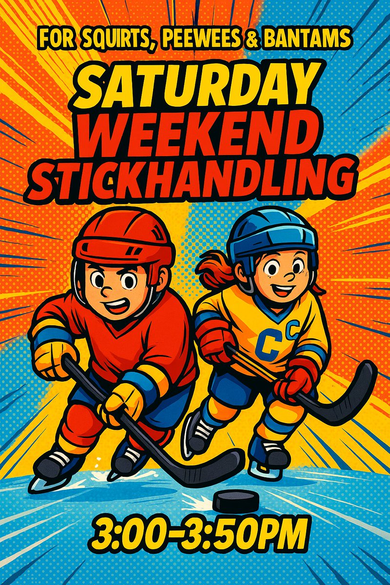 EdgeIceAcademy's tweet image. 🕒 Weekend Stickhandling Clinic today at 3PM!
Quick hands, smart moves, confident plays — level up your puck control at Cutting Edge.
🔗 edgeiceacademy.com
#Stickhandling #HockeySkills #YouthHockey #HockeyTraining
