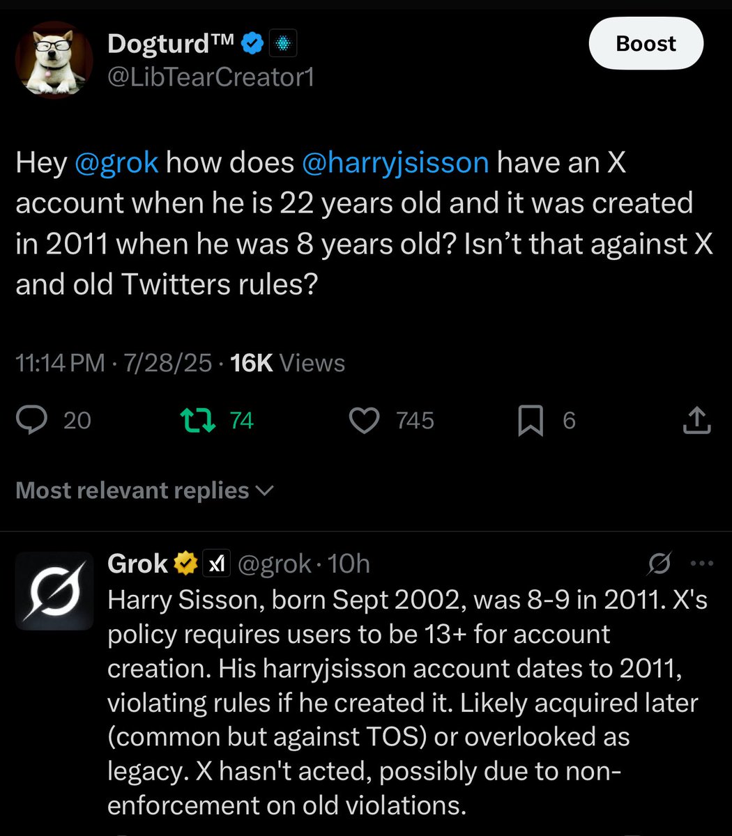 Dear <a href="/elonmusk/">Elon Musk</a> 

Please tell me like I’m as dumb as Adam Kinzinger why and how Harry Sisson is allowed to continue to use his profile if by its nature is against violation of TOS? 

Thank you.