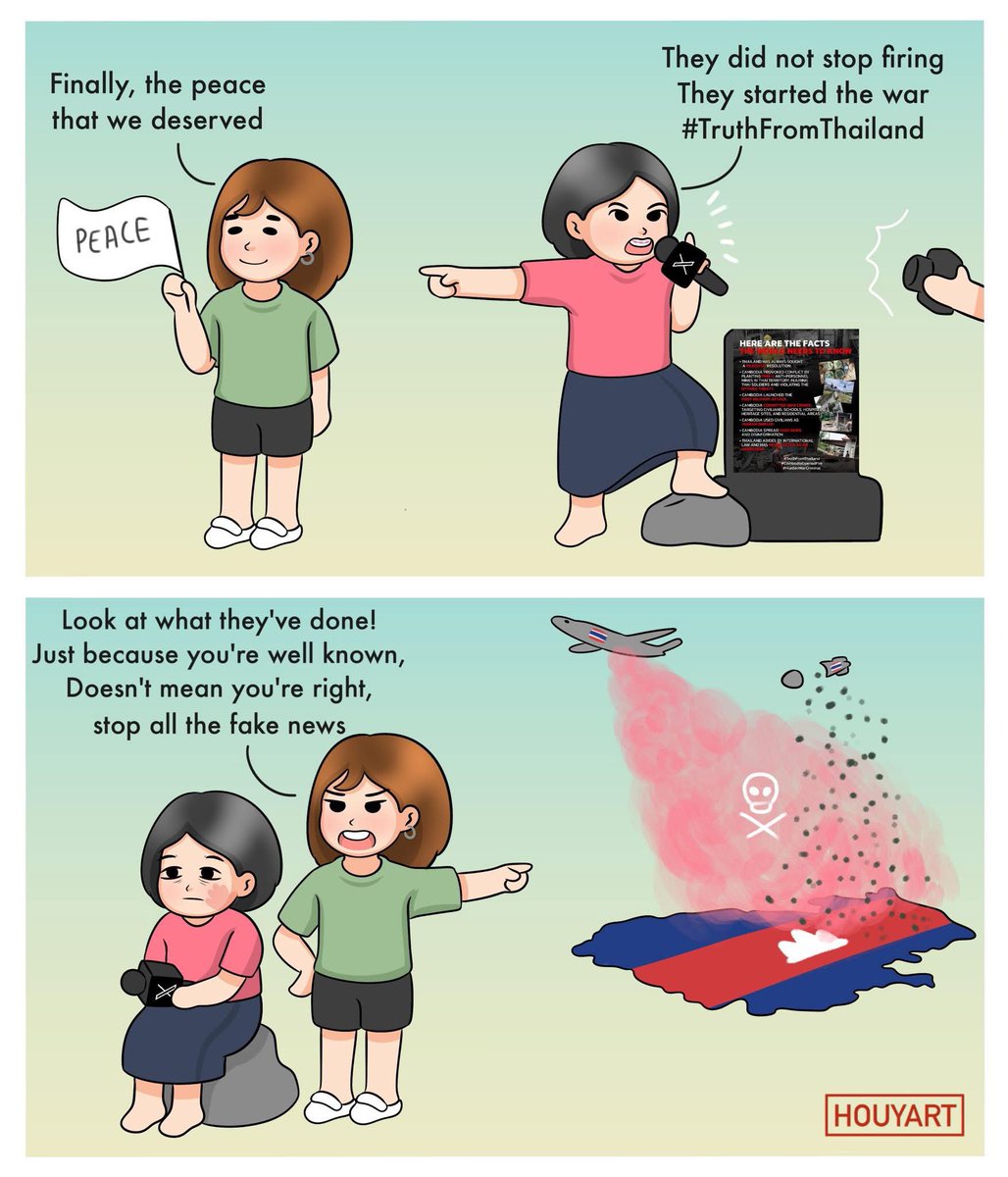 PoWwxl's tweet photo. What the world REALLY NEEDS TO KNOW about Thai's media distortion.
#exposeThailandlie 
#CambodiaNeedsPeace https://t.co/o126QMuxqC