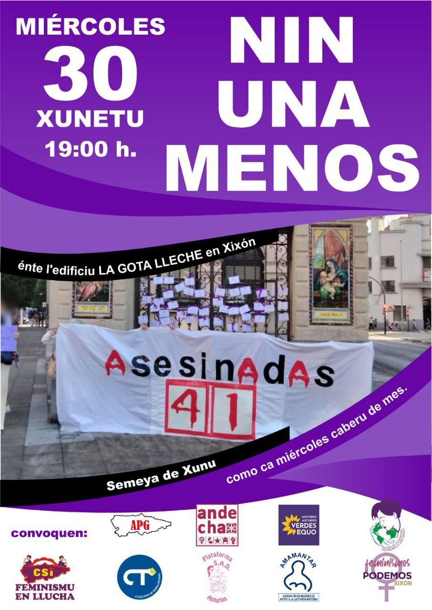 🟣 En un mes con tristes recordatorios de lo que nos queda por conseguir, nuestras voces se oirán de nuevo en contra de todas las formas de violencia machista.