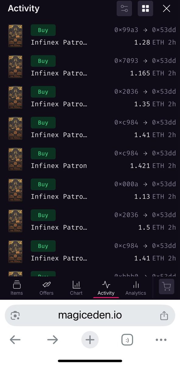 ArtgEdit's tweet image. What is coming to Infinex? 
As we know Market is always smarter and faster in action than us. 
Patron NFT FP is soaring in the last hours. I think about 40% increase in FP. 
Market senses the big changes coming to Infinex? 
Patron NFT below 1 ETH was the best chance to get in. We…