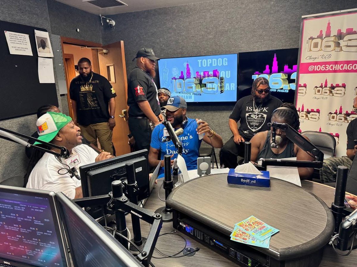 ISUPKCHICAGO's tweet photo. CAPTAIN 13K MAWAQAD INTERVIEWED BY CHIBLIZZ LIVE ON 106.3 DROP IT HEAVY OVER THE AIRWAVES OF CHICAGO!! #1WEST #ISUPK #HOMEOFTHETRUTH #COMMANDINGGENERALYAHANNA #radio #ChiBlizz #INTERVIEW #PODCAST #VIRAL #VIEW #CHICAGO #OUTSIDE #COOKOUT #SUMMERTIME #truth #fypviral #fyp #foryourpage #facebookviral #facebookpost #celebrity #kinglouie