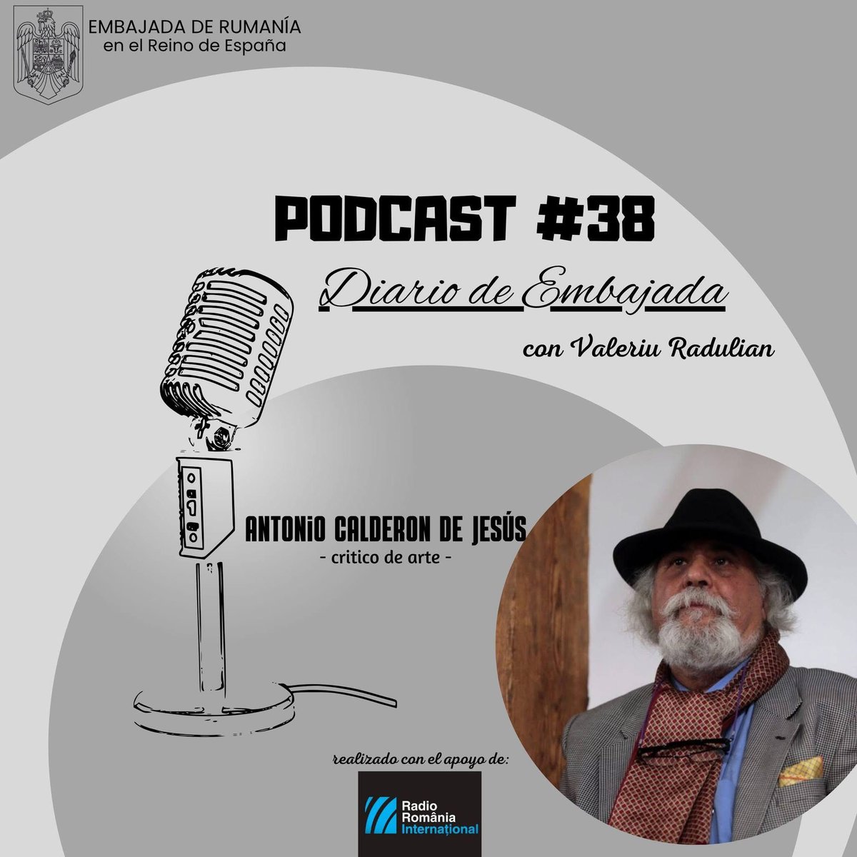🎙️ En el episodio 38 del podcast de la Embajada 🇷🇴 en🇪🇸, conversamos con Antonio Calderón, crítico de arte, sobre la presencia del arte rumano en España y el rol de la cultura en la proyección internacional.

🎧 Escúchalo aquí 👉 lnkd.in/dYRaWhCX