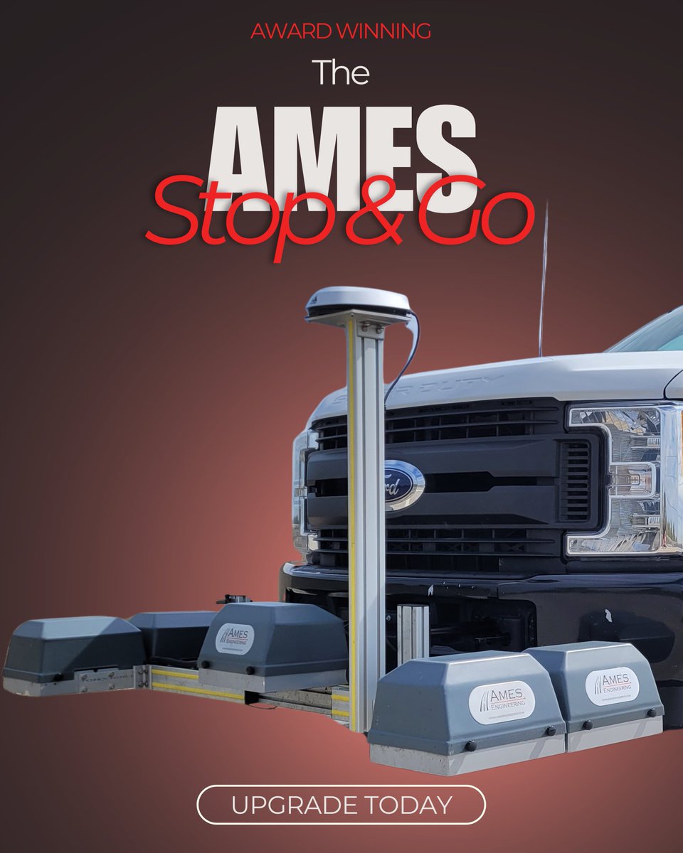 AmesEngineering's tweet image. The Ames Stop &amp;amp; Go is an Ames 8300 upgrade catered for live traffic situations while still delivering accurate profile data.
Reliable, accurate profile data with no worries about stopping and starting that any member on your crew can handle.
#AmesEngineering #AmesStopandGo