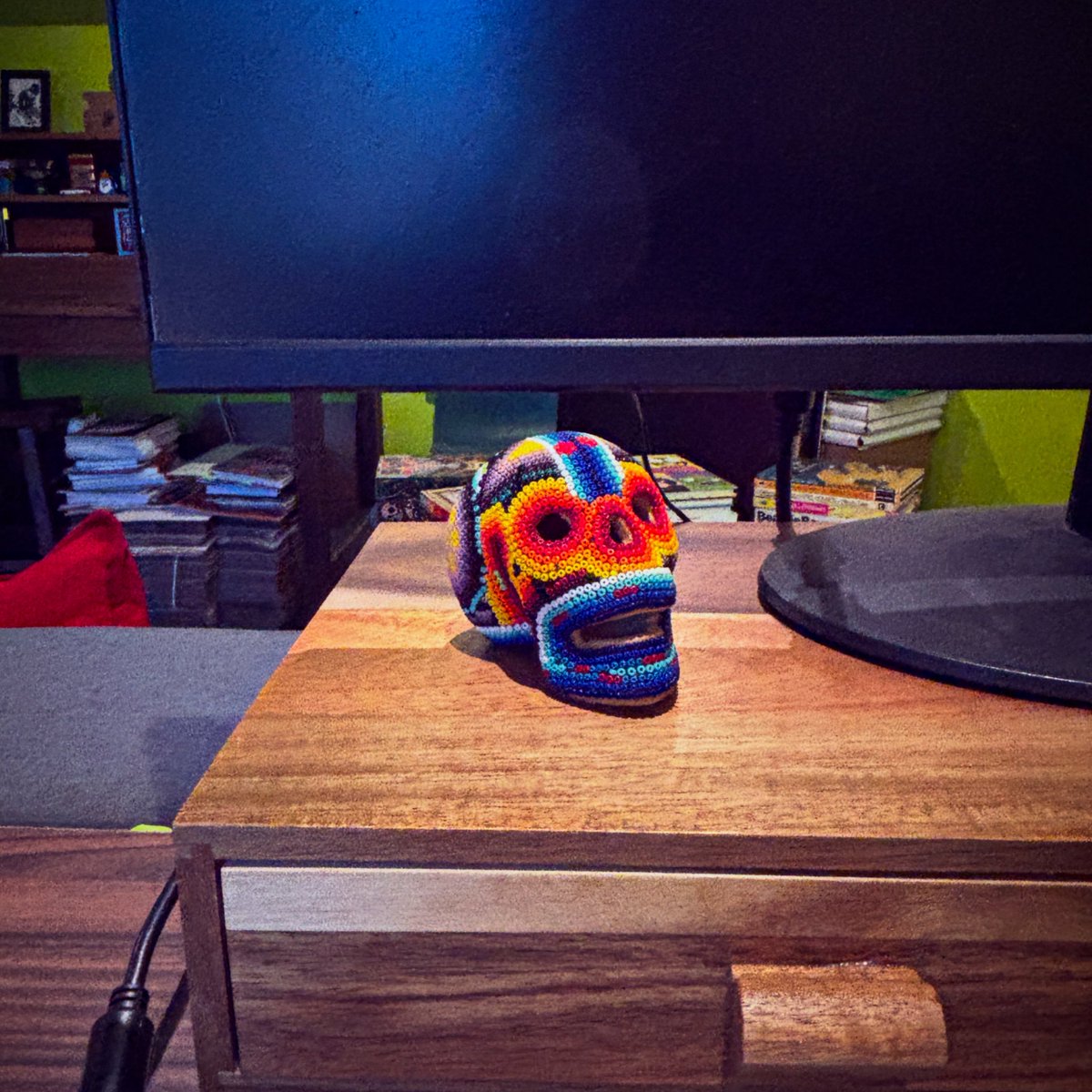 New desk totem. 
May he channel the spirit of my ancestors into my work.