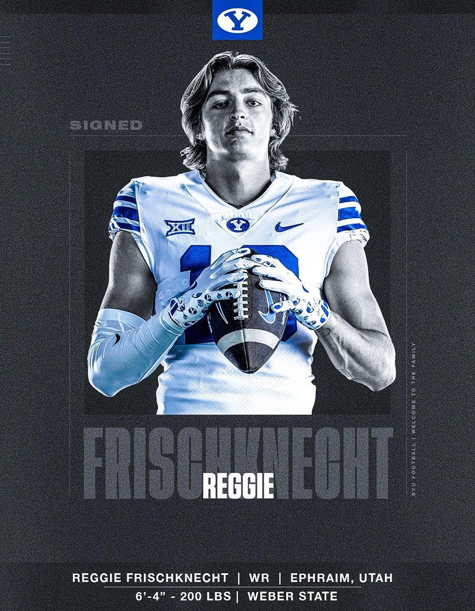 Who is Reggie Frischknecht, and How Can He Impact BYU's Wide Receiver Room?

Reggie Frischknecht is a 6-foot-4, 200-pound wide receiver from Ephraim, Utah, who’s quickly turning heads since arriving at BYU. After a dominant year at Snow College and a spring stint at Weber State,