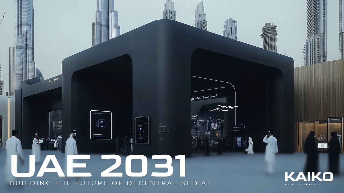 The UAE has committed 900B AED to AI under its 2031 National Strategy 🇦🇪

A clear signal: the future will be built here.

Kaiko is perfectly positioned to help shape what comes next for Decentralised AI in the region.

With powerful new local partners, we’re supporting what will