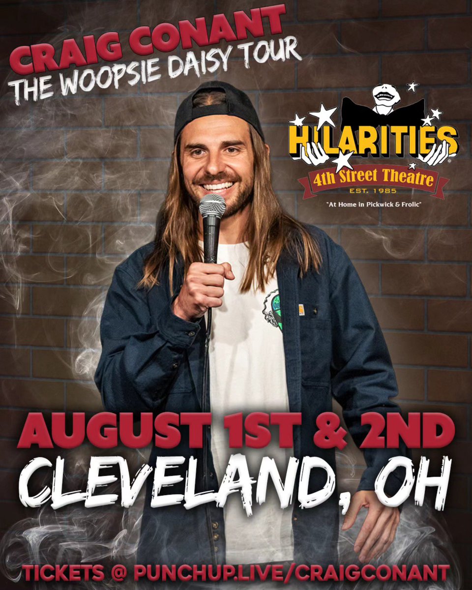 Pickwick & Frolic/ Hilarities 4th Street Theatre (@hilarities) on Twitter photo We have <a href="/craigpconant/">Craig Conant</a> coming to town for 4 shows this weekend and one of them is already SOLD OUT!
🎟️: hilarities.com/events/108615 We have <a href="/craigpconant/">Craig Conant</a> coming to town for 4 shows this weekend and one of them is already SOLD OUT!
🎟️: hilarities.com/events/108615