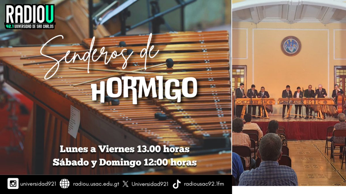 SENDEROS DE HORMIGO
Un homenaje a la marimba, las tradiciones, la cultura e historia de Guatemala.