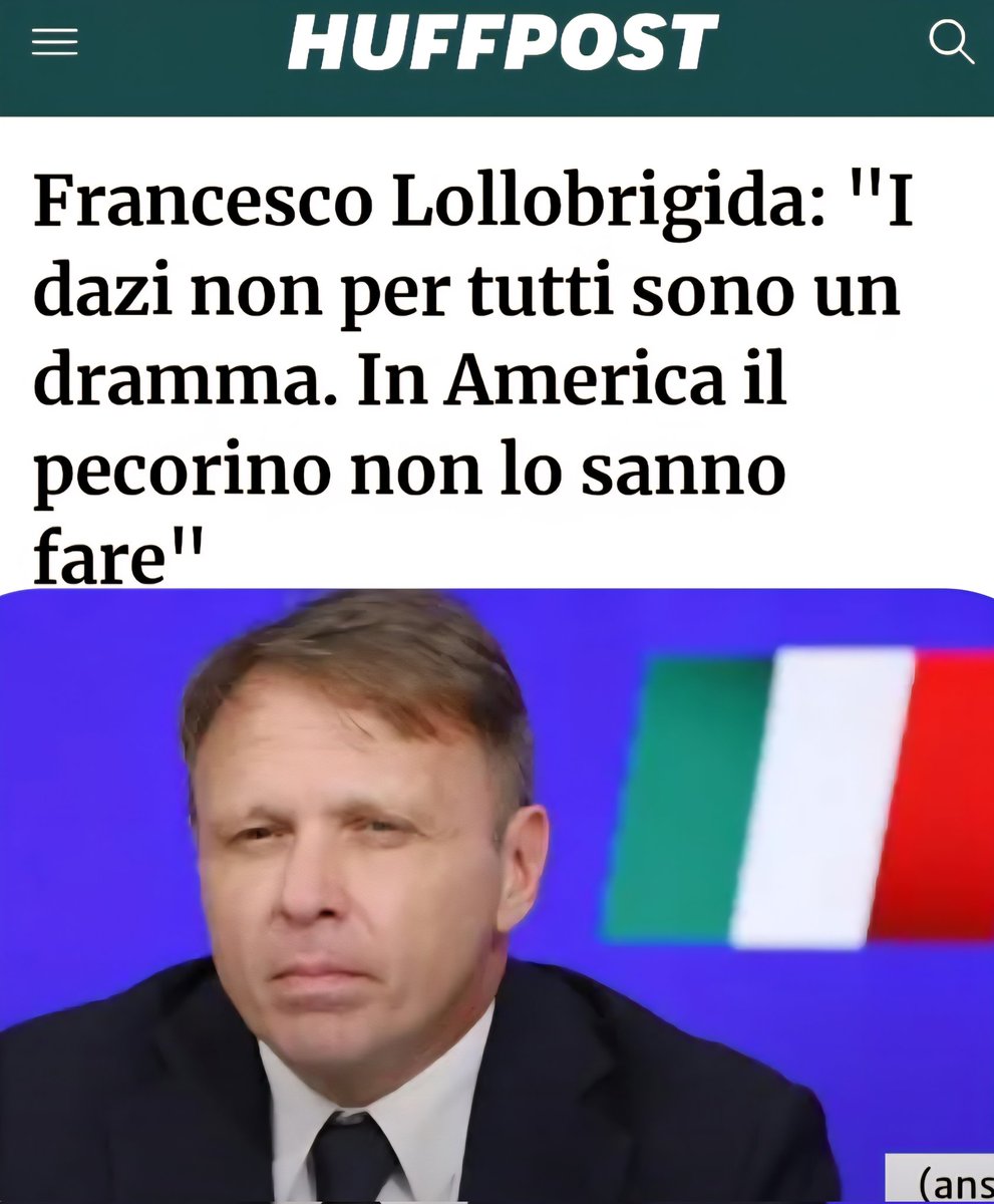 #Lollobrigida, capisco che dovrei tacere.
Per spirito di appartenenza.
Anche se la mia non è proprio "fratellanza".
Ma dovrei comunque rispetta' la "cognatanza".
E pure che negli #Usa mangiano di merda.
Ma siamo in mezzo a una bufera economica e me parli der #pecorino?
Dai su...