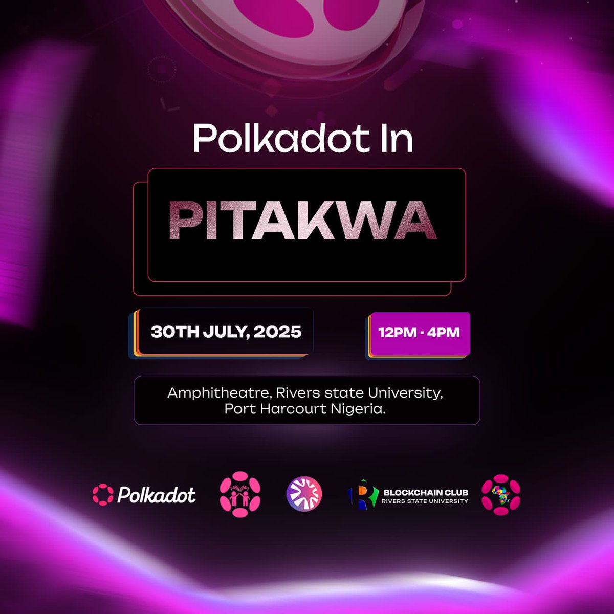 Pascal Awesome Dude (@pascaldude) on Twitter photo Less than a day for <a href="/Polkadot/">Polkadot</a> event to be live at RSU(Rivers State University) register here ๐๐ lu.ma/frir7n4k?tk=apโฆ
<a href="/PolkadotAfrica/">Polkadot Africa</a> <a href="/blockchainrsu_/">Blockchain Club RSU</a> <a href="/MarvvyFC/">Marvvy.forchrist || Borderless4.0๐ฉ๐ฆ๐</a> <a href="/Gospelmoses_web/">Gospel Moses</a> <a href="/Beloved_Er/">Beloved ๐ฅท๐๐๐๐ฅ</a> <a href="/_SydneyTammy_/">Sydney Tammy</a> <a href="/onlyyoungboss/">YOUNGBOSS</a> Would be there to make the event successful Less than a day for <a href="/Polkadot/">Polkadot</a> event to be live at RSU(Rivers State University) register here ๐๐ lu.ma/frir7n4k?tk=apโฆ
<a href="/PolkadotAfrica/">Polkadot Africa</a> <a href="/blockchainrsu_/">Blockchain Club RSU</a> <a href="/MarvvyFC/">Marvvy.forchrist || Borderless4.0๐ฉ๐ฆ๐</a> <a href="/Gospelmoses_web/">Gospel Moses</a> <a href="/Beloved_Er/">Beloved ๐ฅท๐๐๐๐ฅ</a> <a href="/_SydneyTammy_/">Sydney Tammy</a> <a href="/onlyyoungboss/">YOUNGBOSS</a> Would be there to make the event successful