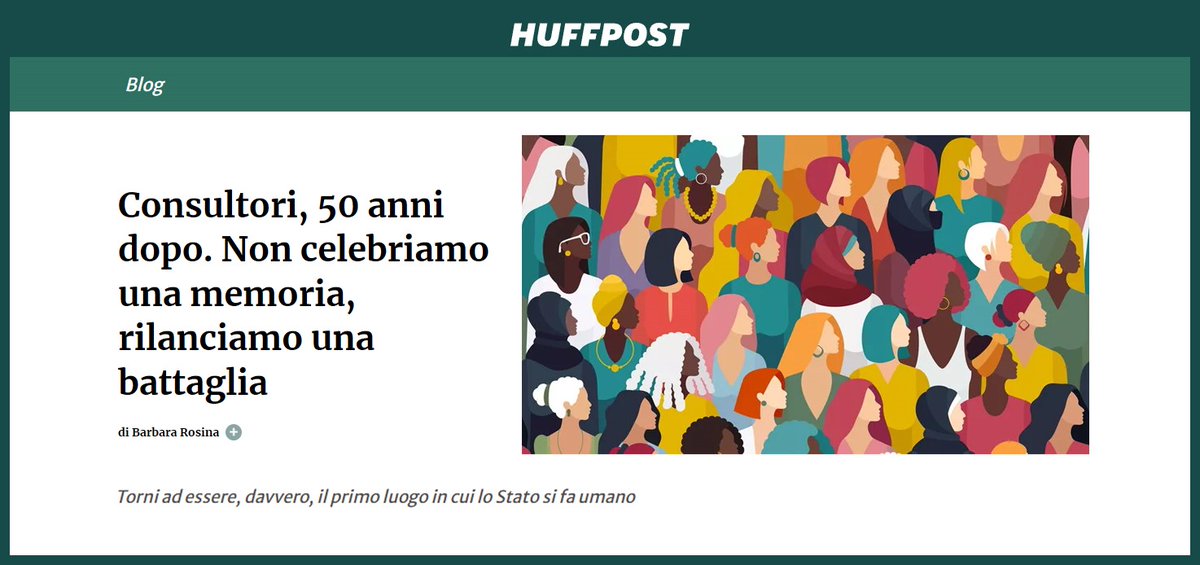 “Invisibili, sottofinanziati, senza organico...chi decide non affossi i consultori" A 50 anni dalla legge che istituiva un luogo in cui si dà dignità e ascolto alle domande più delicate, scriviamo su  <a href="/HuffPost/">HuffPost</a>
Leggi l’articolo 📣tinyurl.com/2ashtvjw
#assistentisociali