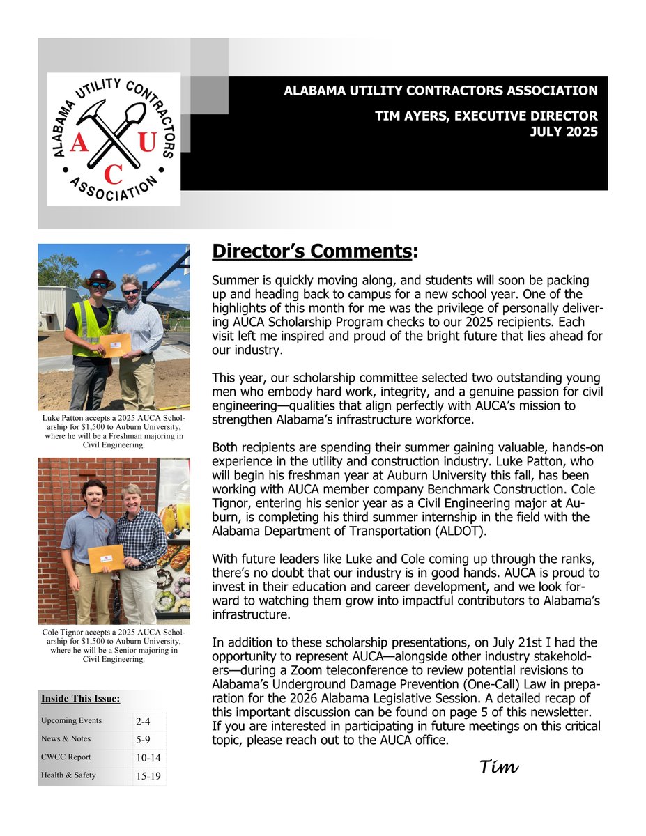 AUCA Newsletter – July 2025
conta.cc/4faerg1