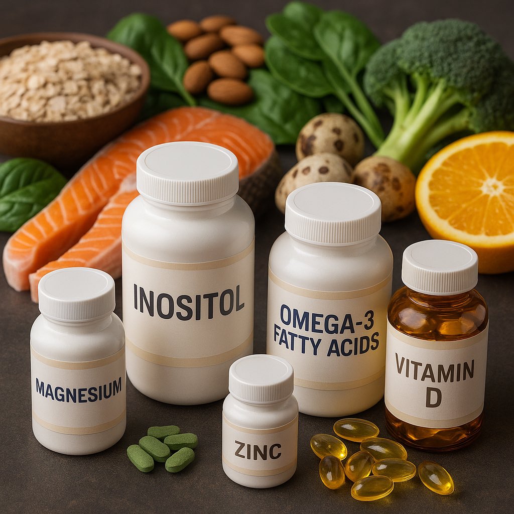 5 EVIDENCE BACKED SUPPLEMENTS FOR PCOS

As a PCOS warrior, you have to supplement wisely.

Here are 5 science backed supplements you should have in your stash.

Disclaimer: Make sure to speak with a health professional before taking them.

Let’s get into their benefits 👇🏼