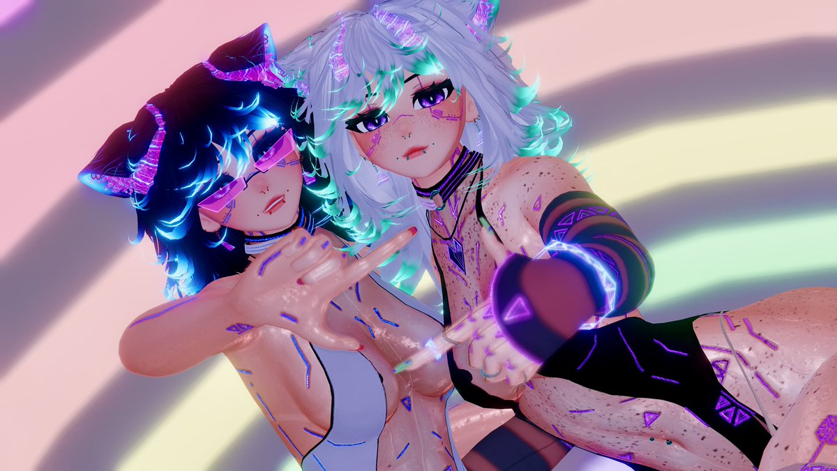 -Nocturnal (@n0ccy_) on Twitter photo Captured in your stare… now you belong to us~ 💜
Astra by <a href="/datguyfulvr/">ful</a> coming soon!
Models: <a href="/ArcaydeVR/">a r c a y d e ♡</a> <a href="/ImCrazyJinx/">ImCrazyJinx</a>
#VRChatPhotography #VRChat #vrchatavatars Captured in your stare… now you belong to us~ 💜
Astra by <a href="/datguyfulvr/">ful</a> coming soon!
Models: <a href="/ArcaydeVR/">a r c a y d e ♡</a> <a href="/ImCrazyJinx/">ImCrazyJinx</a>
#VRChatPhotography #VRChat #vrchatavatars