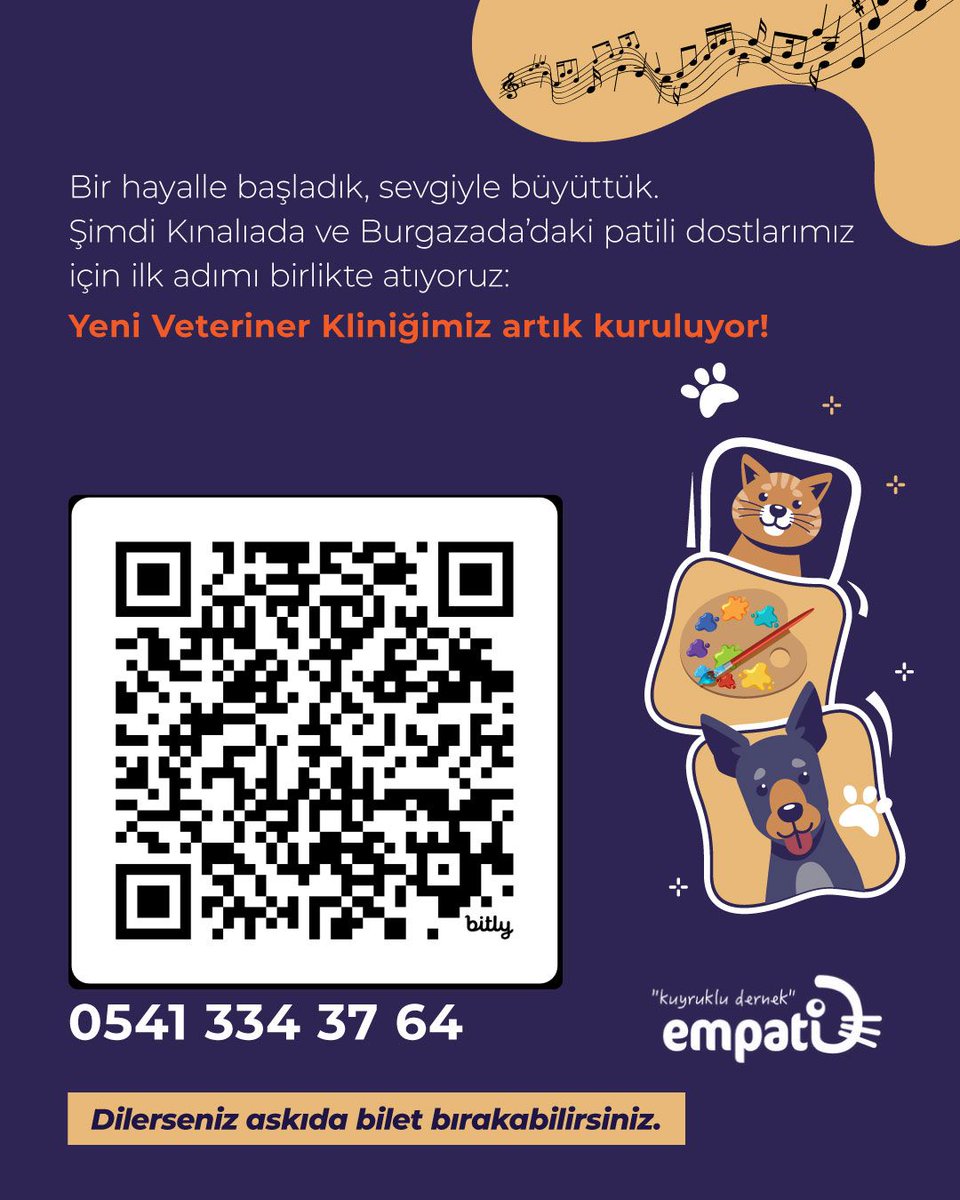 🎉 Kınalıada ve Burgazada’nın Can Dostları İçin Bir Aradayız! 🐾

Bir hayalle başladık, sevgiyle büyüttük.
Şimdi Kınalıada ve Burgazada’daki patili dostlarımız için ilk adımı birlikte atıyoruz:
Yeni Veteriner Kliniğimiz artık kuruluyor! 🏥💙

Ama hâlâ birlikte başaracaklarımız