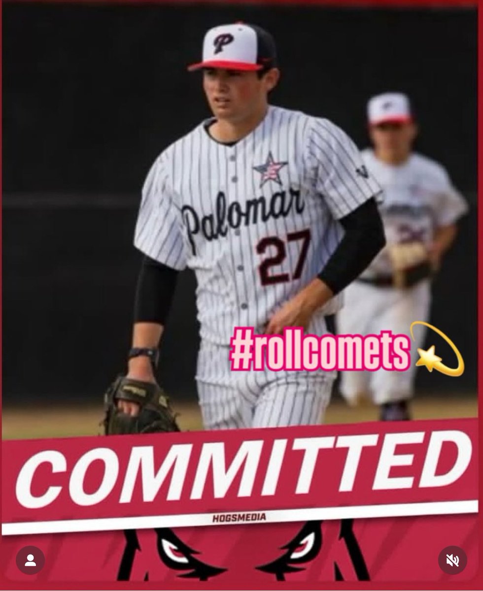 Palomar College Baseball (@pmarcomets) on Twitter photo 🚨Commitment Alert🚨
Congrats to <a href="/imoto_jacob/">Jacob Imoto</a> for his committing to the University of Arkansas! The <a href="/RazorbackBSB/">Arkansas Baseball</a> got a good one! Well Deserved! #rollcomets 💫 🚨Commitment Alert🚨
Congrats to <a href="/imoto_jacob/">Jacob Imoto</a> for his committing to the University of Arkansas! The <a href="/RazorbackBSB/">Arkansas Baseball</a> got a good one! Well Deserved! #rollcomets 💫