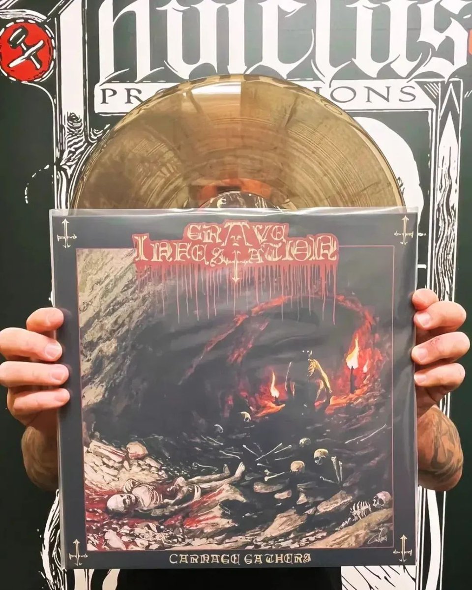 Last copies of the colour vinyl of Grave Infestation Carnage Gathers available!

Death Metal hell from Canada!!!!