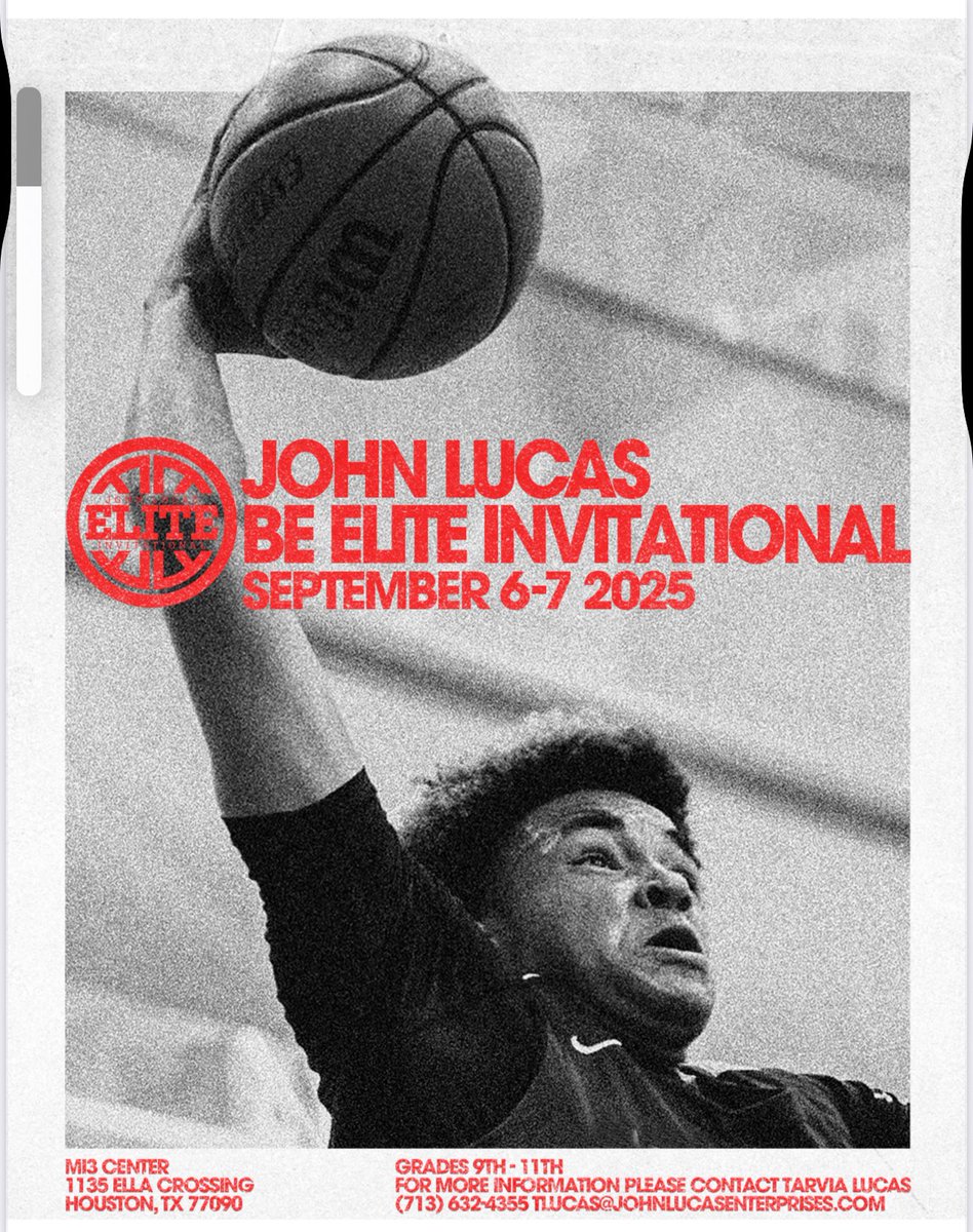 Blessed to be invited to participate in the John Lucas Invitational!!