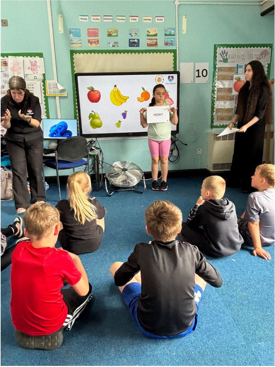 IA 2.1 - Well-being, care, support and guidance  Food and Fun Day 7-Today’s session was an absolute treat as we welcomed special guests from British Sign Language! 📷 Pupils took part in an interactive workshop where they enthusiastically learnt how to sign.