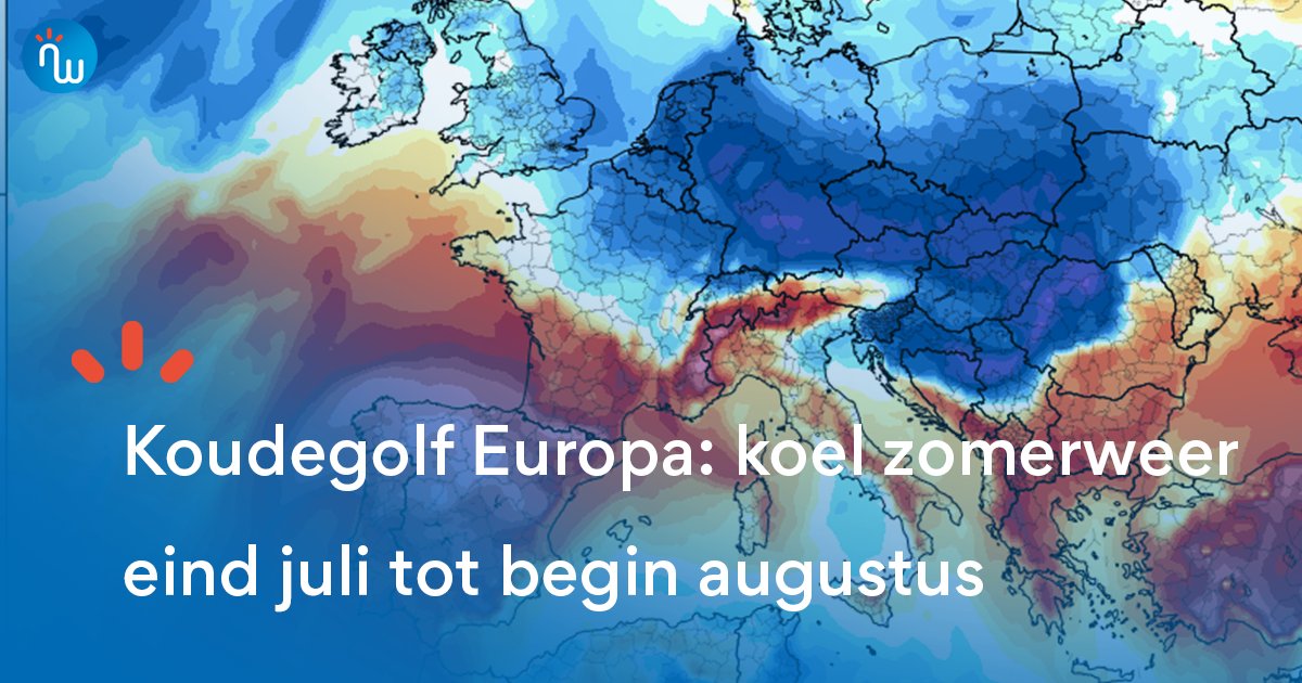 NoodweerBenelux's tweet photo. Koude luchtmassa's trekken over #Europa en doet het #kwik dalen over het continent. Dit #weerbeeld blijft aanhouden tot in augustus. Lees ons artikel voor meer context. 👇
https://t.co/xLNLKZ7Knx
@zomer2025 #meteo #weer #wereldweer #Eruopaweer https://t.co/9EKbTIYVUi