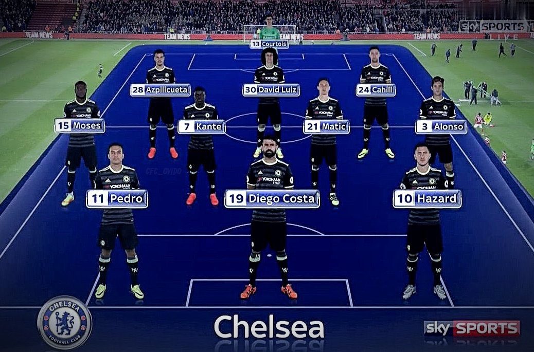 Tarihte 3-4-3 dizilişiyle oynayarak Premier Lig'i kazanan tek takım. 🏆