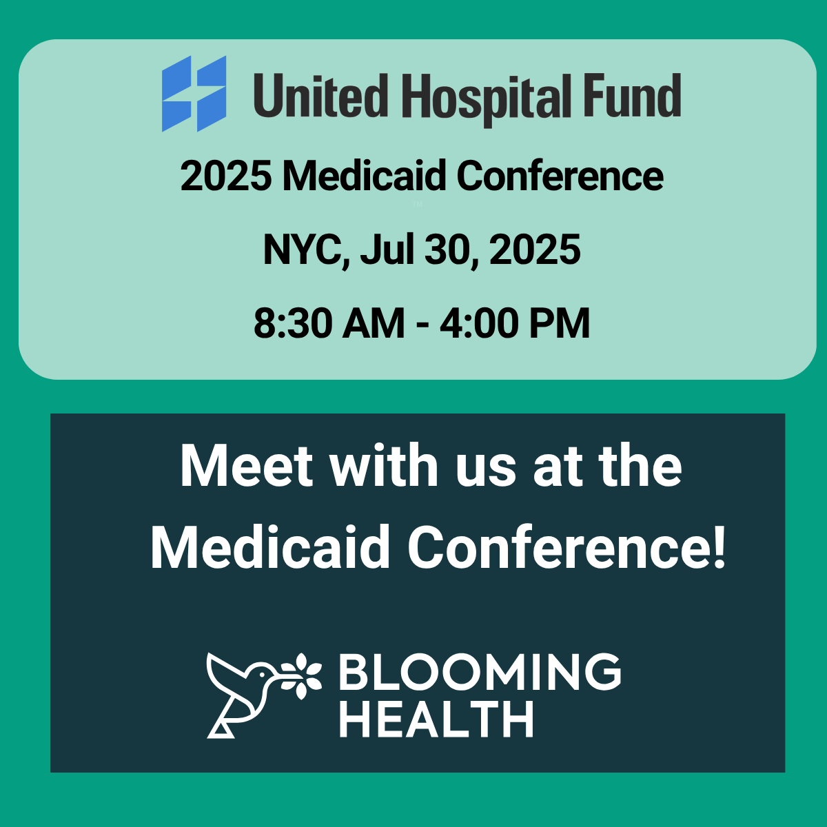 Blooming Health (@goblooming) on Twitter photo Blooming Health is heading to the <a href="/UnitedHospFund/">United Hospital Fund</a> Medicaid Conference! We help healthcare orgs:
๐ Streamline social care referrals
๐ฅ Lower readmissions through proactive outreach
๐ Close the loop on referrals with automated, EHR-integrated workflows
hubs.la/Q03xxq4_0 Blooming Health is heading to the <a href="/UnitedHospFund/">United Hospital Fund</a> Medicaid Conference! We help healthcare orgs:
๐ Streamline social care referrals
๐ฅ Lower readmissions through proactive outreach
๐ Close the loop on referrals with automated, EHR-integrated workflows
hubs.la/Q03xxq4_0