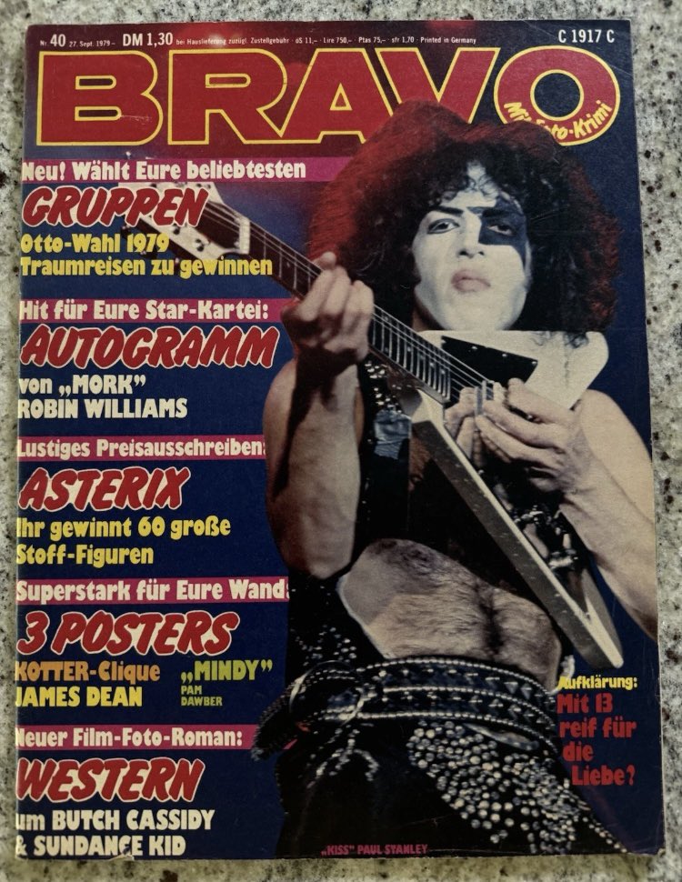 rebelwithyou's tweet photo. KISS 1979 German Bravo magazine
#Memorabilia #collectible #Bravomagazine #Kiss #KissArmy https://t.co/WYHnpLB8OP