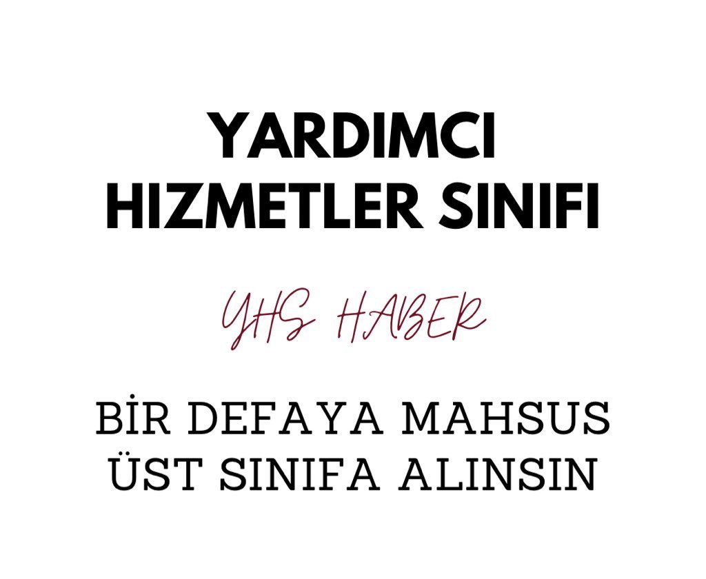 ⛔ Görev tanımı olmayan tek sınıf: YHS!
Yük çok, değer yok! Artık yeter! 🔍⚙️

Bir defaya mahsus üst sınıf hakkımız..!!

#YhsTopluSözleşmeye
#YardımcıHizmetlerSınıfı