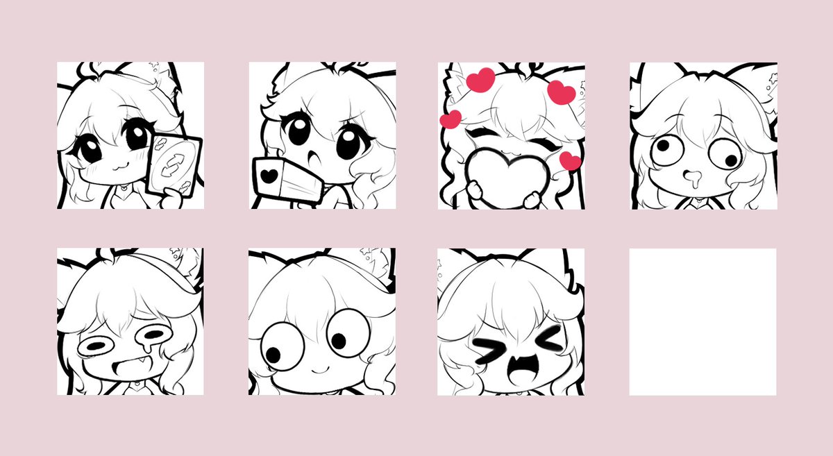 new emote sketches ꉂ(˵˃ ᗜ ˂˵)