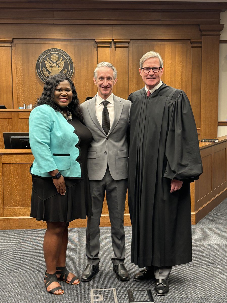 I feel truly honored to be admitted as an attorney to US District Court (WNC). Thank you former US Attorney Dena King for being the one to sponsor me &amp; thank you Judge David Keesler for your kind words.