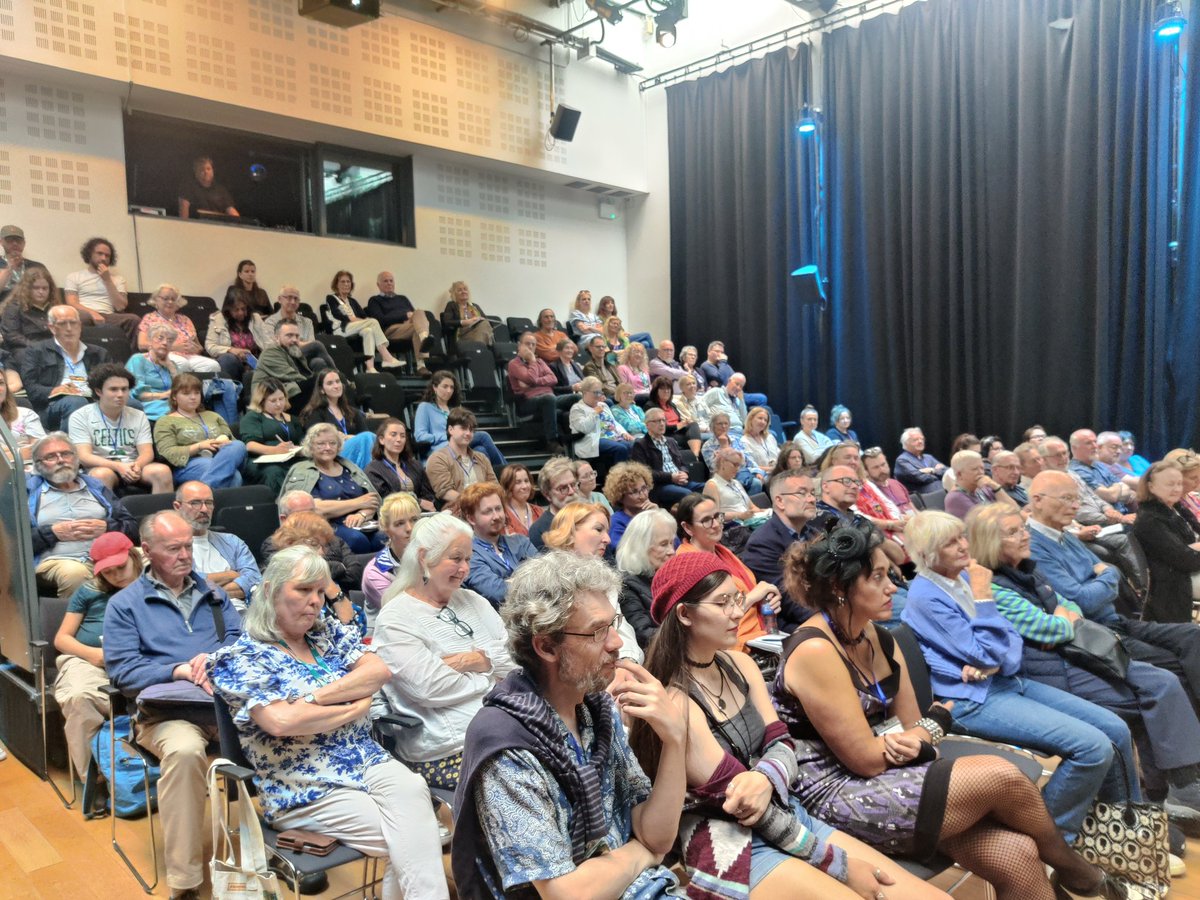 #JHISS25 panel debate "Our Country Also: Difference and Belonging" in full swing with Lata Sharma, David Adams, Aleksandra Łojek and host Malachi O’Doherty. #FullHouse #Armagh #SummerSchool