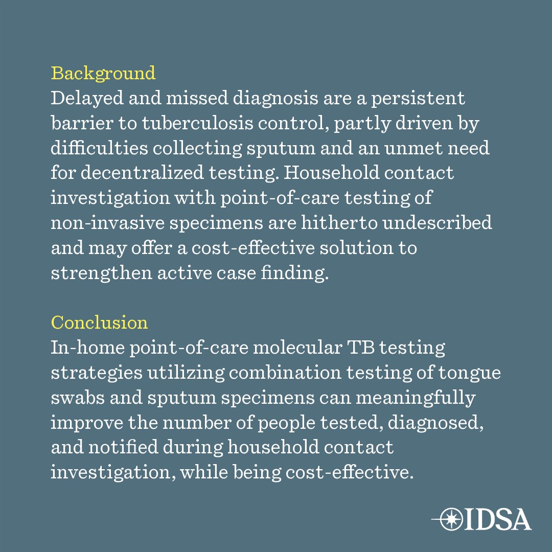 Sputum and tongue swab molecular testing for the in-home diagnosis of tuberculosis in unselected household contacts: a cost and cost-effectiveness analysis

✅ Just Accepted
🔗 bit.ly/46vKQLP