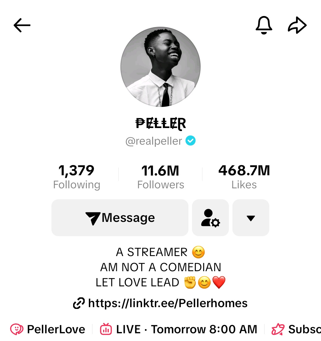 the whole 11.6 million followers