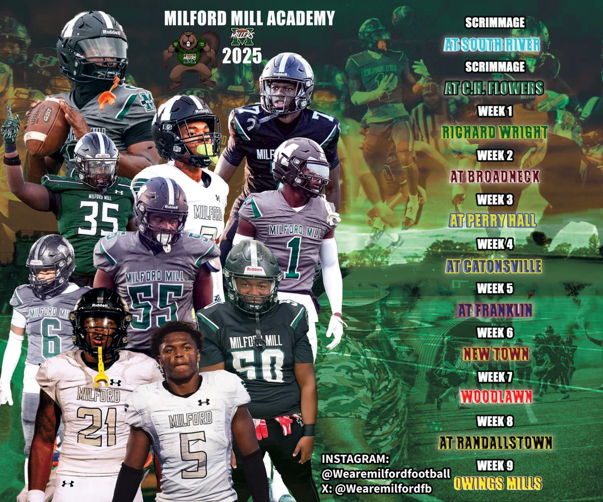 Milford Mill Millers (@wearemilfordfb) on Twitter photo 
