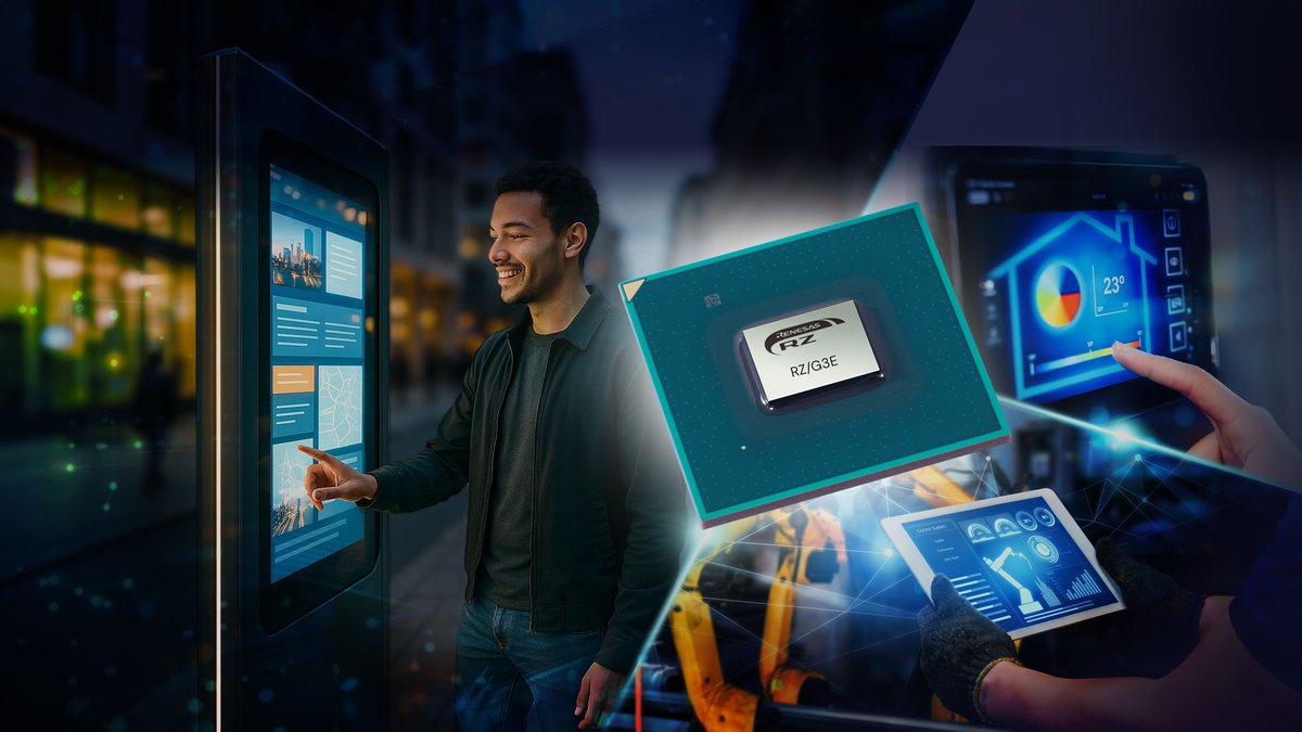 ElectronicProd's tweet image. The Renesas 64-bit RZ/G3E #MPU combines a quad-core CPU, an NPU, and advanced graphics for #HMI devices with full HD display support. #humanmachineinterface electronicproducts.com/mpu-powers-hmi…