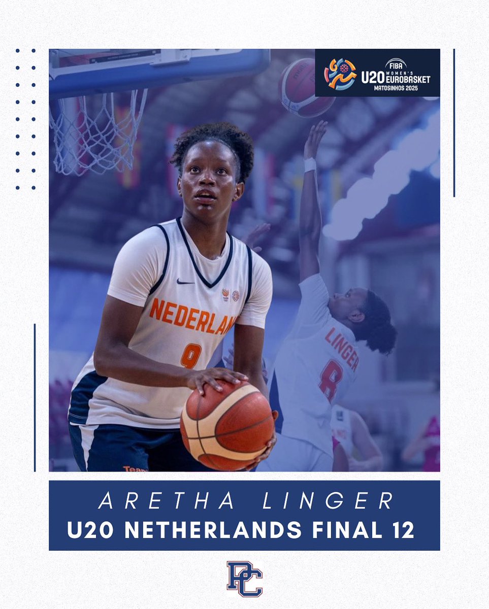𝐅𝐢𝐧𝐚𝐥 𝟏𝟐! ⭐️ 

Congratulations to our incoming freshman, Aretha Linger, on being selected to the final 12 roster for the U20 Netherlands National team. We are so proud of you!