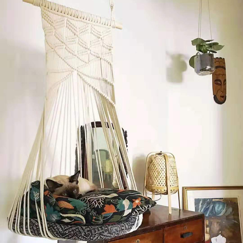 UnicunShop's tweet image. Spoil your furry friend with the ultimate relaxation spot! 😻 Our Handmade Macrame Pet Swing Cage is purrfect for lounging &amp;amp; looking stylish.  Check it out! unicun.com/product/pet-sw… #petlife #macrame #petswing