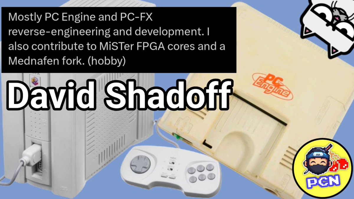 PixelCNinja's tweet image. A date for you diaries, August the 30th, @Shadoff_d joins me for a live stream. We will be talking #PCEngine, #PCFX, #MiSTerFPGA and more.

Don't be square, be here 👇
youtube.com/live/VwviYJAlY…