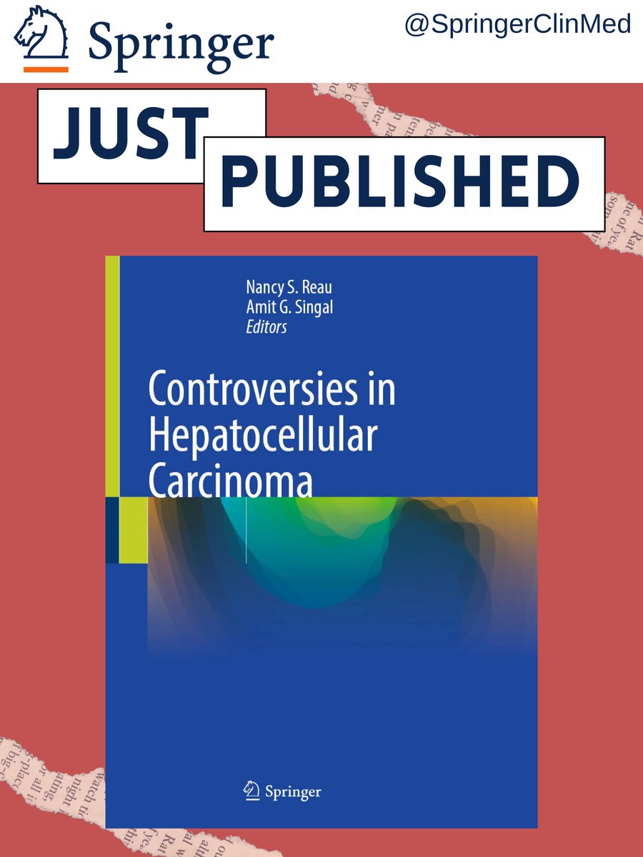 SpringerClinMed's tweet photo. #JustPublished "Controversies in Hepatocellular Carcinoma". This book is written for clinicians who care for patients with hepatocellular carcinoma (HCC) as well as health services researchers doing work in this area. Check it out here: https://t.co/aU5WyZOKpb https://t.co/2ZSHtccwzF