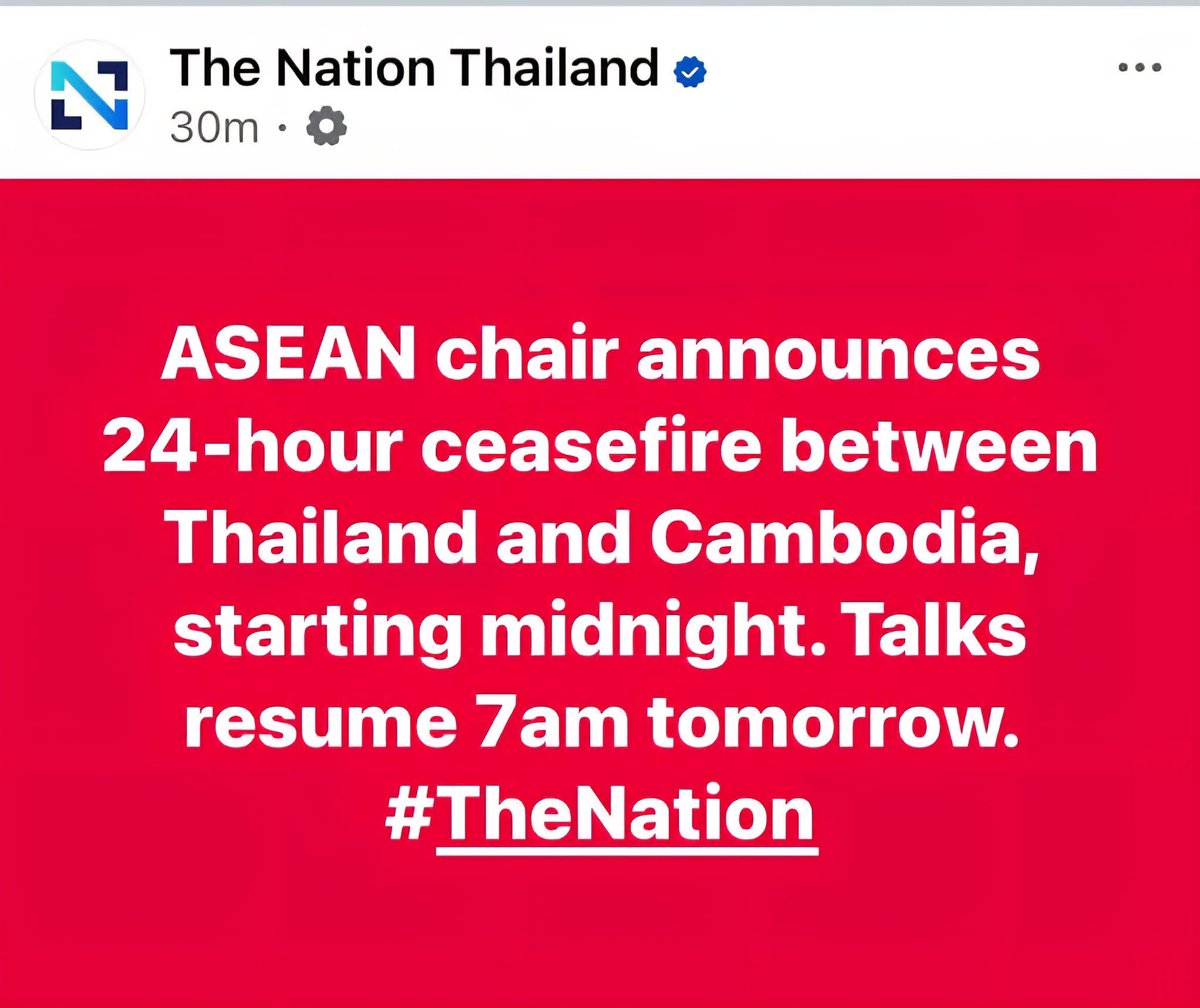 5o_tenpheaa's tweet photo. When the ceasefire statement said to stop shooting at 12:00AM meanwhile Thailand...

International Justice For Khmer
#ExposeThailandLies https://t.co/Q7zu8KDi9w