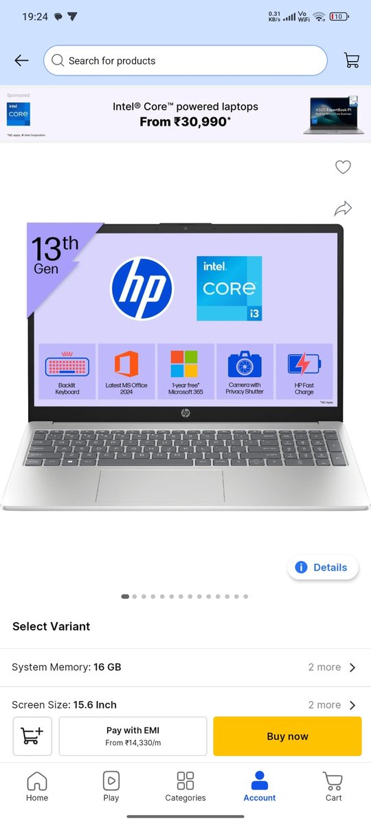 kishorechinnari's tweet photo. @flipkart @flipkartsupport @JaagoGrahak  Clear proof of misleading &amp; cheating by flipkart.. I ordered an hp lakatt ptop from flipkart by seeing the bright picture ad but now the customer care is telling that it's not mentioned in specification. Pls help.. https://t.co/jBZSBAou9c