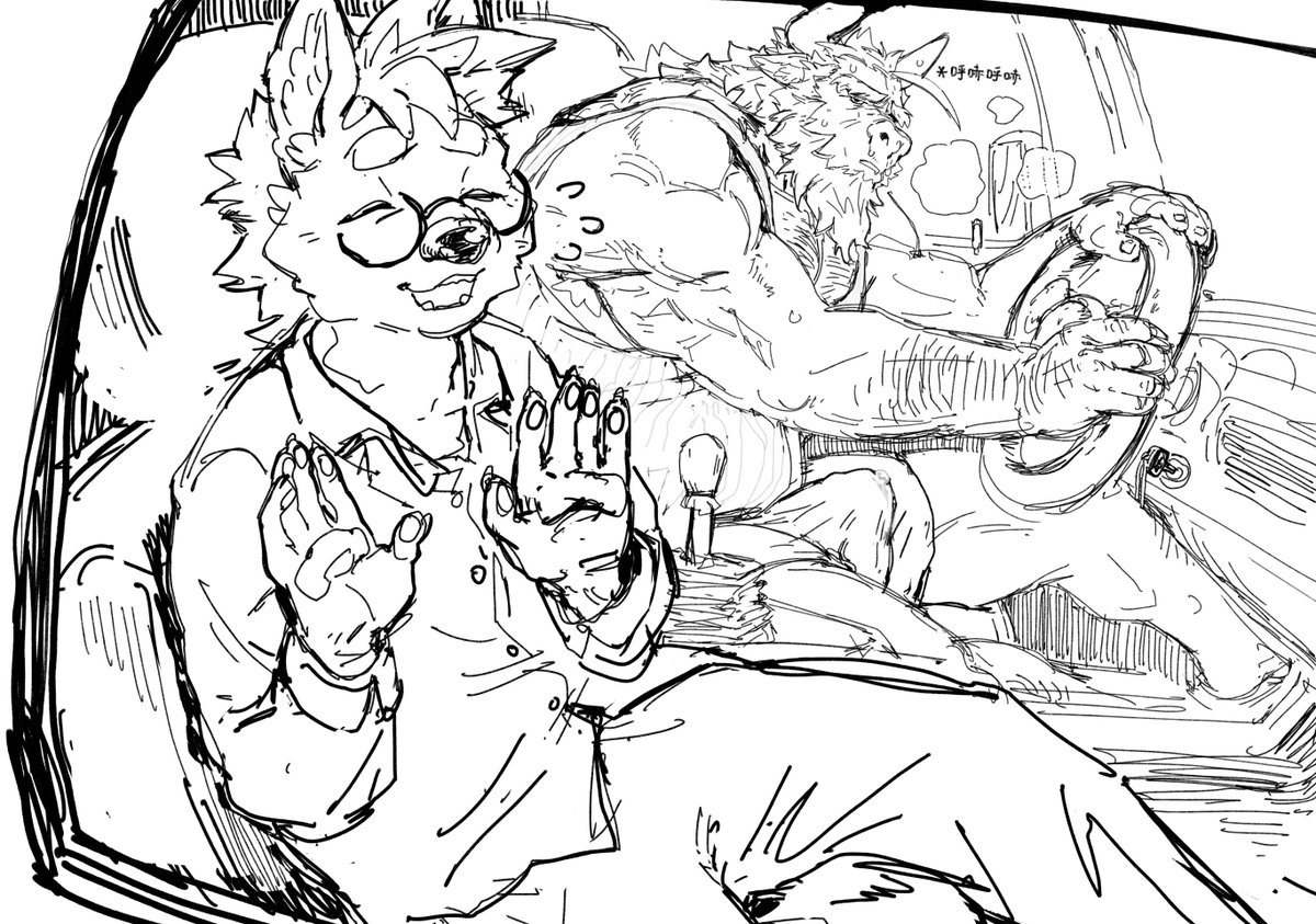 👮‍♂️：请您系好安全带 ​​​（这位司机怎么了？）