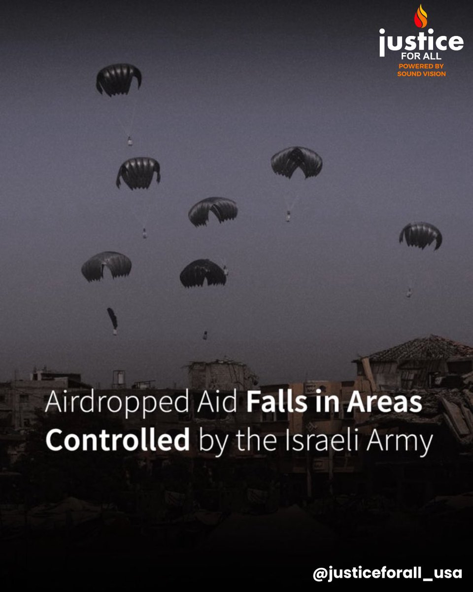 Justice For All (@jfaorg) on Twitter photo ๐ข UNRWA: Airdrops = ๐ฅMedia noise, not real help
๐ซ Risky
๐ Trucks work better
๐ฎ๐ฑ Aid fell near Israeli-controlled area in southern Gaza
โก๏ธ Civilians rushed to reach it
๐ Israeli forces opened fire
๐ง๐ฝโโ๏ธ 2 martyred, 6 bodies still unrecovered
๐ฏ Gaza needs safe land access, ๐ข UNRWA: Airdrops = ๐ฅMedia noise, not real help
๐ซ Risky
๐ Trucks work better
๐ฎ๐ฑ Aid fell near Israeli-controlled area in southern Gaza
โก๏ธ Civilians rushed to reach it
๐ Israeli forces opened fire
๐ง๐ฝโโ๏ธ 2 martyred, 6 bodies still unrecovered
๐ฏ Gaza needs safe land access,