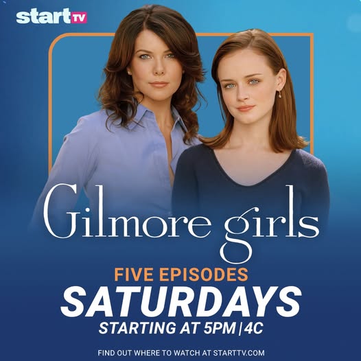 Get more… GILMORE! 🥳 It’s a date night with the Gilmore Girls, and you’re invited! Watch five episodes every SATURDAY starting at 5P | 4C in addition to weeknights at 5P | 4C with an encore episode at 11P | 10C on Start TV. #GilmoreGirls #StartTV